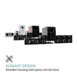 Areal 525 BK 5.1 Aktives Surround Boxen Lautsprecher Set 125 Watt RMS -Haushaltsgeräte Förderung 10000148 yy 0003 logo auna Areal 525 BK schwarz 5 1 Lautsprechersystem