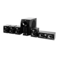 Areal 525 BK 5.1 Aktives Surround Boxen Lautsprecher Set 125 Watt RMS -Haushaltsgeräte Förderung 10000148 yy 0009 front auna Areal 525 BK schwarz 5 1 Lautsprechersystem