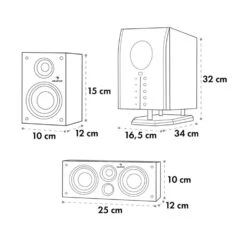 Areal 525 BK 5.1 Aktives Surround Boxen Lautsprecher Set 125 Watt RMS -Haushaltsgeräte Förderung 10000148 yy 0010 logo auna Areal 525 BK schwarz 5 1 Lautsprechersystem