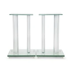 BS28 Paar Boxenständer Glas Aluminium <10kg Belastbar -Haushaltsgeräte Förderung 10001798 yy 0003 titel side auna Boxenstaender Paar Glas Aluminium