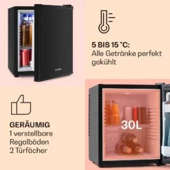 Happy Hour Minibar 5-15°C EEK G 25dB LED-Licht 16 Happy Hour Minibar 5-15°C EEK G 25dB LED-Licht -Haushaltsgeräte Förderung 10005400 DE 0004 usp