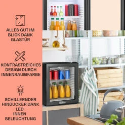 MKS-13 Minibar Mini-Kühlschrank 3 Temperaturen 30L 23 DB Glastür -Haushaltsgeräte Förderung 10005440 DE 0003 usp