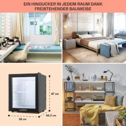 MKS-13 Minibar Mini-Kühlschrank 3 Temperaturen 30L 23 DB Glastür -Haushaltsgeräte Förderung 10005440 DE 0006 usp