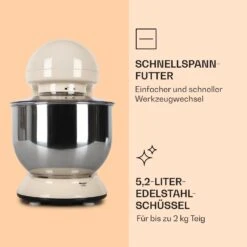 Bella Küchenmaschine 2000 W / 2,7 PS 5 Ltr Edelstahl BPA-frei -Haushaltsgeräte Förderung 10008232 de 0005 logo