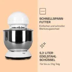 Bella Küchenmaschine 2000 W / 2,7 PS 5 Ltr Edelstahl BPA-frei -Haushaltsgeräte Förderung 10008233 de 0005 logo