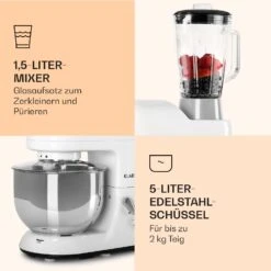Lucia Küchenmaschine 3-in-1 2000 W / 2,7 PS 5 Ltr Edelstahl BPA-frei -Haushaltsgeräte Förderung 10008236 de 0006 logo