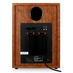 Linie-300-SW-WN Aktiv-Subwoofer AUX Walnuss -Haushaltsgeräte Förderung 10008971 yy 0006 titel back Auna Linie 300 SW WN Aktiv Subwoofer