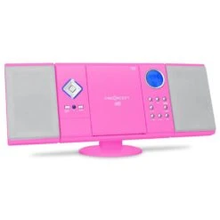 V-12 Stereoanlage USB SD CD MP3 AUX UKW Pink