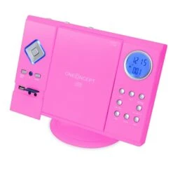 V-12 Stereoanlage USB SD CD MP3 AUX UKW Pink -Haushaltsgeräte Förderung 10009511 yy 0004 titel micro system player v329