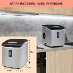 Mr. Black-Frost Eismaschine 150W Edelstahl Schwarz 15kg 14 Mr. Black-Frost Eismaschine 150W Edelstahl Schwarz 15kg -Haushaltsgeräte Förderung 10020109 de 0006 usp