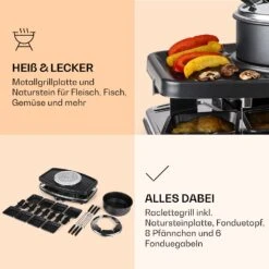 Entrecote 2-in-1 Raclettegrill & Fondue Naturstein 1100W 8 Personen -Haushaltsgeräte Förderung 10022268 de 0005 logo
