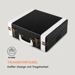 Jerry Lee Retro-Plattenspieler LP USB Schwarz-weiß -Haushaltsgeräte Förderung 10027041 de 0004 logo