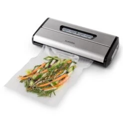 Foodlocker Vakuumierer Edelstahl 0,8 Bar 16 L/min -Haushaltsgeräte Förderung 10027056 yy 0010 ambient 02 Klarstein Foodlocker Vakkumierer