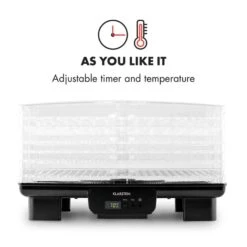 Bananarama Dörrautomat Schwarz 550W Trockner Dehydrator 6 Etagen -Haushaltsgeräte Förderung 10027831 yy 0005 logo Klarstein Bananarama Doerrautomat schwarz reedit