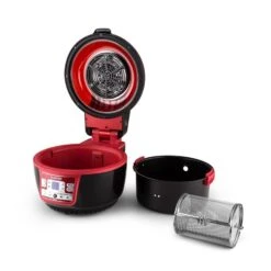 VitAir Turbo Heißluftfritteuse Rot-schwarz 1400W Grillen Backen 9l -Haushaltsgeräte Förderung 10028289 yy 0008 titel Klarstein VitAir Heissluftfritteuse
