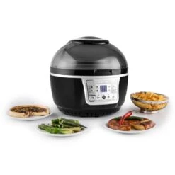 VitAir Turbo Heißluftfritteuse Grau-schwarz 1400W Grillen Backen 9l -Haushaltsgeräte Förderung 10028290 yy 0003 ambient klarstein vitair heissluft frieteuse