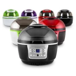 VitAir Turbo Heißluftfritteuse Grau-schwarz 1400W Grillen Backen 9l -Haushaltsgeräte Förderung 10028290 yy 0012 variant