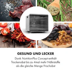 Fruit Jerky Steel 10 Dörrautomat 10 Etagen 1000 W Fläche: 1,5 M² Timer -Haushaltsgeräte Förderung 10028437 de 0005 logo