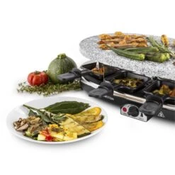 All-U-Can-Grill Raclette 4-in-1 Pancake Crêpes Steinplatte 8 Personen -Haushaltsgeräte Förderung 10028450 yy 0008 titel Klarstein All U Can Grill Raclettegrill 4in1