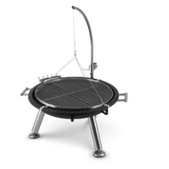 Turion Galgen-Schwenkgrill Feuerschale Ø80cm BBQ Seilzug Edelstahl -Haushaltsgeräte Förderung 10028486 yy 0008 logo