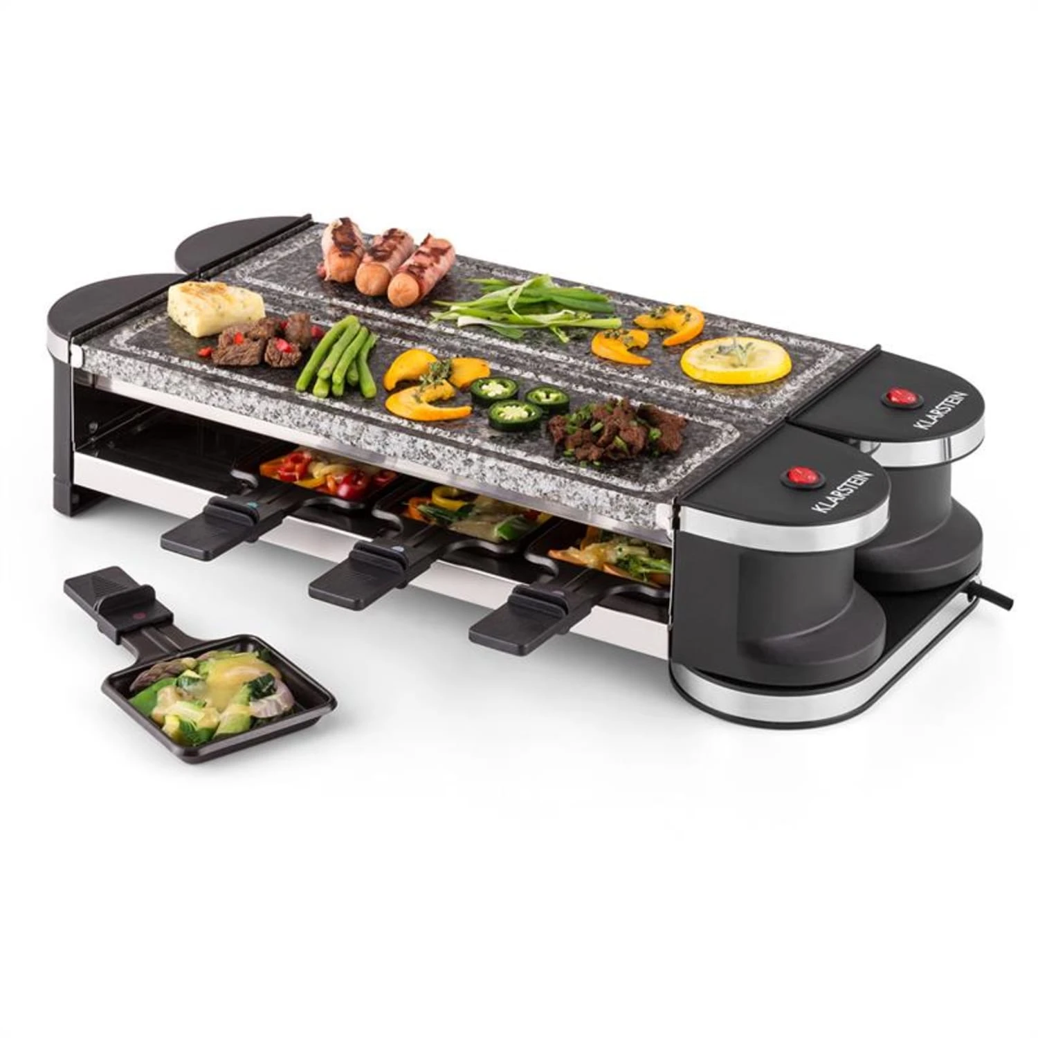 Tenderloin 100 Raclette-Grill 1200 W (2x600W) 8 Personen 2x Naturstein 9 Tenderloin 100 Raclette-Grill 1200 W (2x600W) 8 Personen 2x Naturstein - Image 7