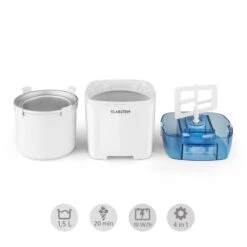 Creamberry Eiscremebereiter Flaschenkühler Frozen Yogurt 1,5l Weiß -Haushaltsgeräte Förderung 10028925 yy 0003 logo Klarstein Creamberry Eisbereiter reedit