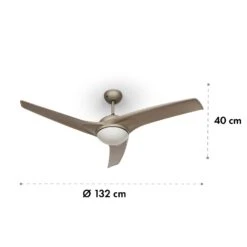 Figo 2-in-1-Deckenventilator Lampe Ø132cm 10039m³/h 51dB Fernbedienung -Haushaltsgeräte Förderung 10029346 yy 0007 logo