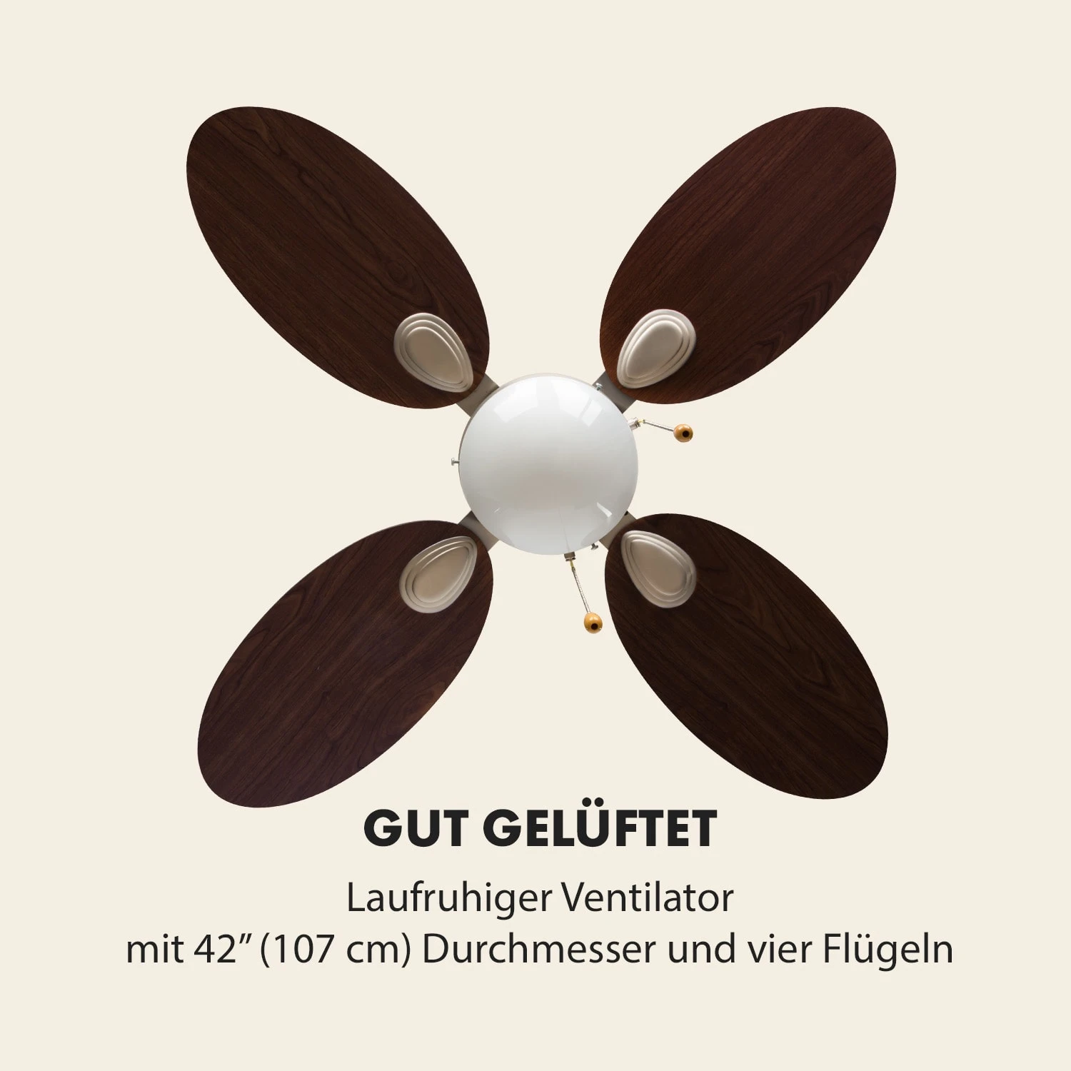 Valderama Deckenventilator & Lampe Ø 42" (107 Cm ) 7480 M³/h 55 DB 8 Valderama Deckenventilator & Lampe Ø 42" (107 Cm ) 7480 M³/h 55 DB - Image 6