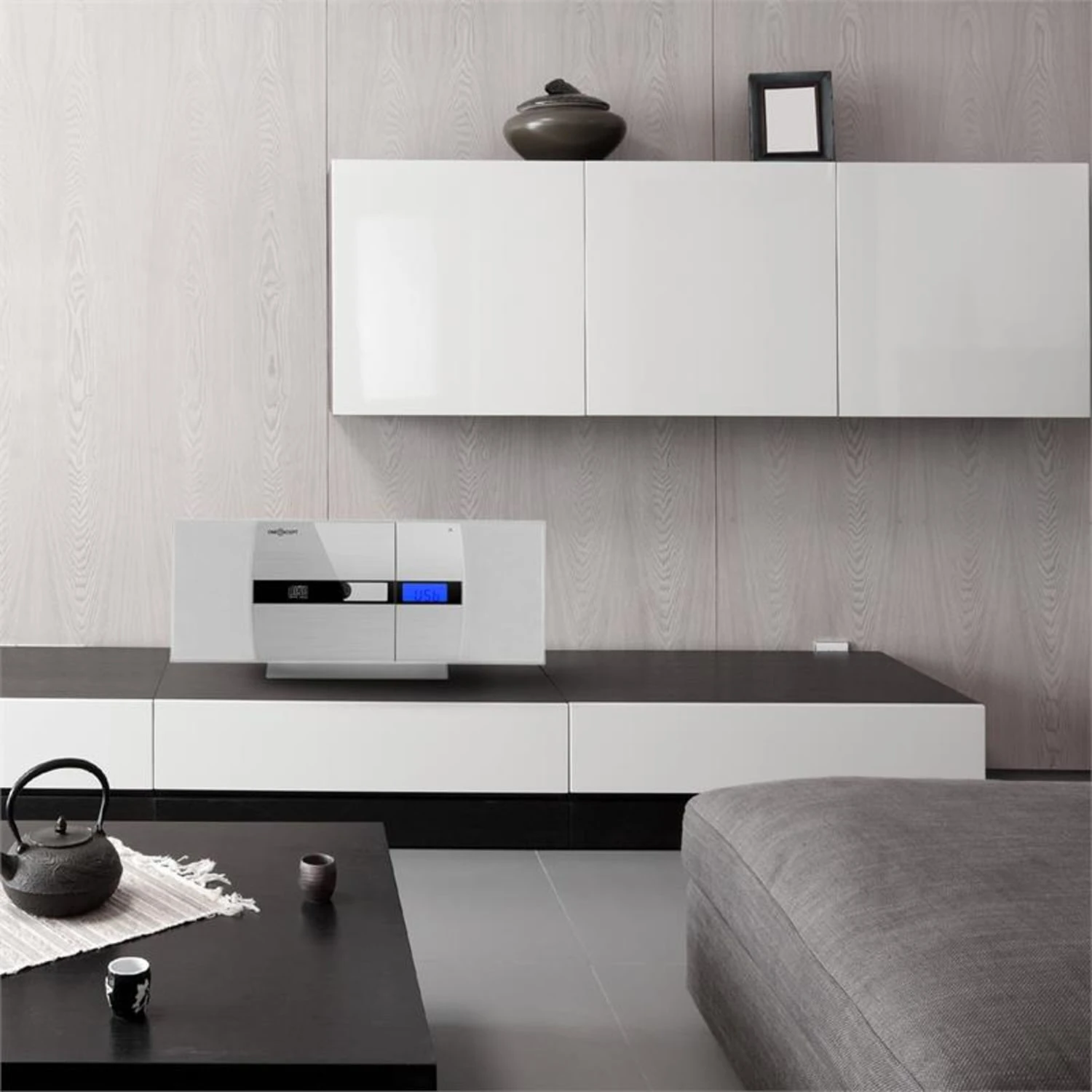 V-15 Stereoanlage CD USB MP3 UKW AUX Wandmontage Wecker Fernbedienung 6 V-15 Stereoanlage CD USB MP3 UKW AUX Wandmontage Wecker Fernbedienung - Image 4