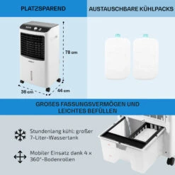 MCH-2 V2 3-in-1 Luftkühler 360 M³/h 65 Watt 7 Ltr Fernbedienung Mobil -Haushaltsgeräte Förderung 10029741 de 0006 usp