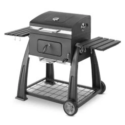 Bigfoot Holzkohlegrill Smoker BBQ-Grill 55 X 40 Cm Stahl Schwarz 17 Bigfoot Holzkohlegrill Smoker BBQ-Grill 55 X 40 Cm Stahl Schwarz -Haushaltsgeräte Förderung 10029763 yy 0008 front Klarstein Bigfoot BBQ Grill Smoker