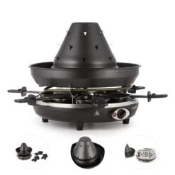 Taste Volcano Tartarengrill Raclettegrill 1500 W 6 Personen Schwarz -Haushaltsgeräte Förderung 10030307 yy 0006 detail Klarstein Tataren Grill Raclette Grill