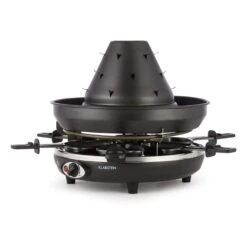 Taste Volcano Tartarengrill Raclettegrill 1500 W 6 Personen Schwarz -Haushaltsgeräte Förderung 10030307 yy 0007 front Klarstein Tataren Grill Raclette Grill