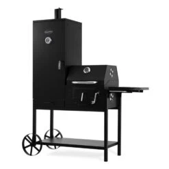 Fleischbrocken Holzkohlegrill Smoker Räucherofen BBQ-Grill Schwarz -Haushaltsgeräte Förderung 10030554 yy 0006 titel Professional charcoal grill and smoker