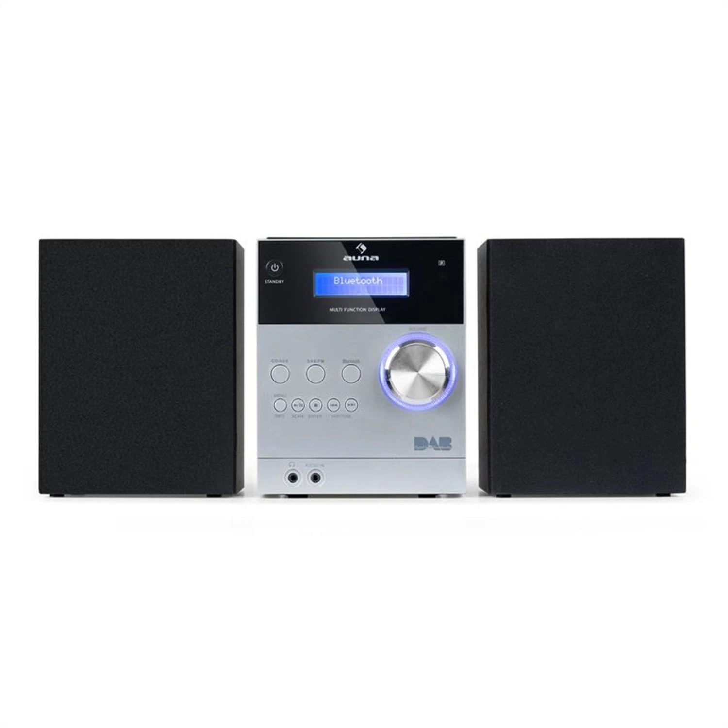 MC-20 DAB Micro-Stereoanlage DAB+ Bluetooth Fernbedienung Silber 5 MC-20 DAB Micro-Stereoanlage DAB+ Bluetooth Fernbedienung Silber - Image 3