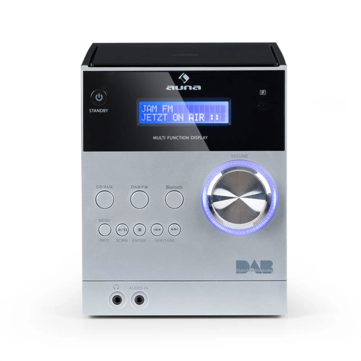 MC-20 DAB Micro-Stereoanlage DAB+ Bluetooth Fernbedienung Silber 6 MC-20 DAB Micro-Stereoanlage DAB+ Bluetooth Fernbedienung Silber - Image 4