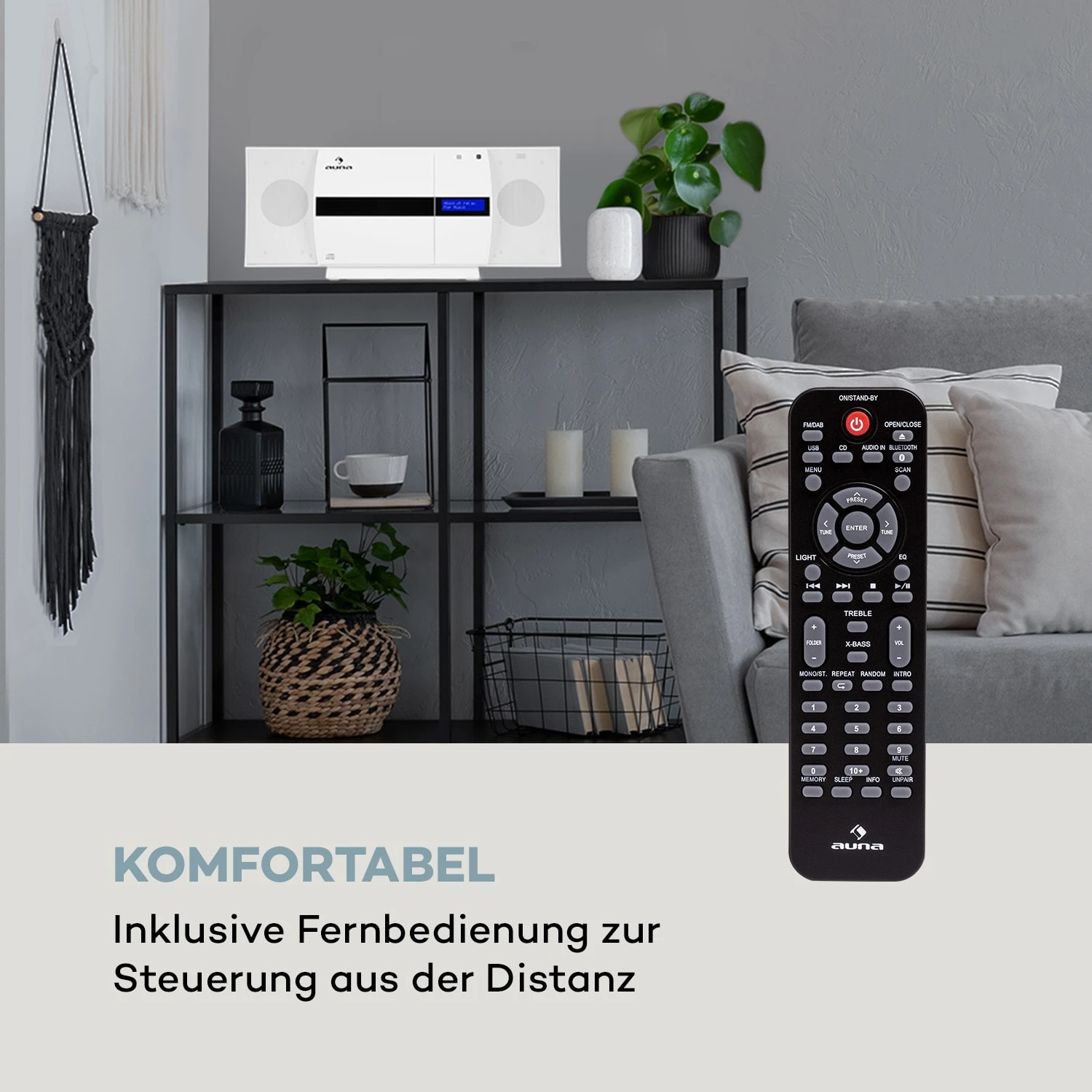 V-20 DAB Vertikal-Stereoanlage BT NFC CD MP3 USB DAB+ & UKW-Tuner 4 V-20 DAB Vertikal-Stereoanlage BT NFC CD MP3 USB DAB+ & UKW-Tuner - Image 2