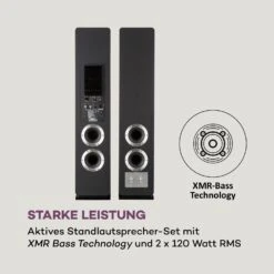 Line 700 A Standlautsprecher-Set Aktiv 240 W RMS BT Schwarz -Haushaltsgeräte Förderung 10031508 de 0003 logo