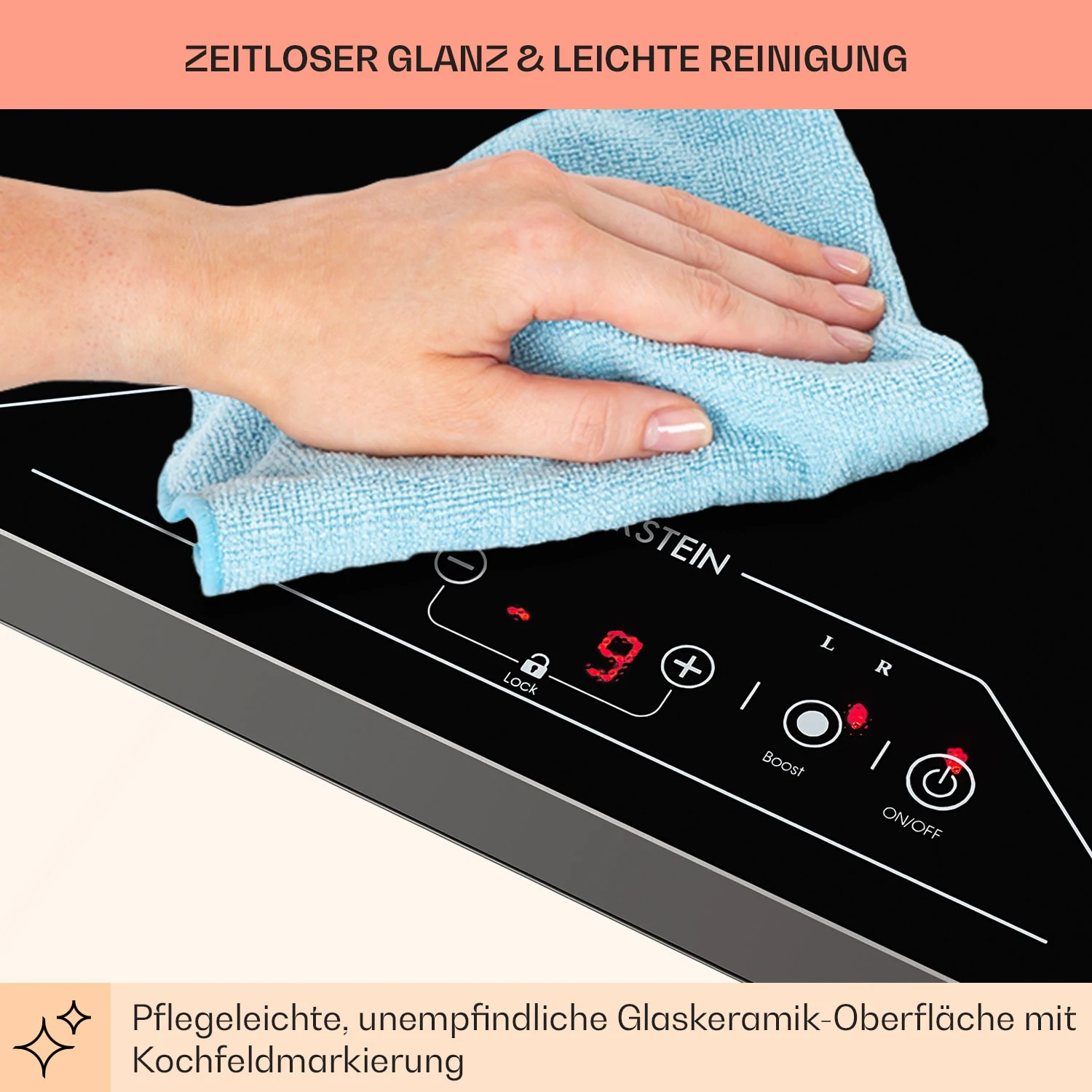 Deejay Freizonen-Induktionskochfeld 3500 W Glaskeramik Touch Schwarz 10 Deejay Freizonen-Induktionskochfeld 3500 W Glaskeramik Touch Schwarz - Image 8