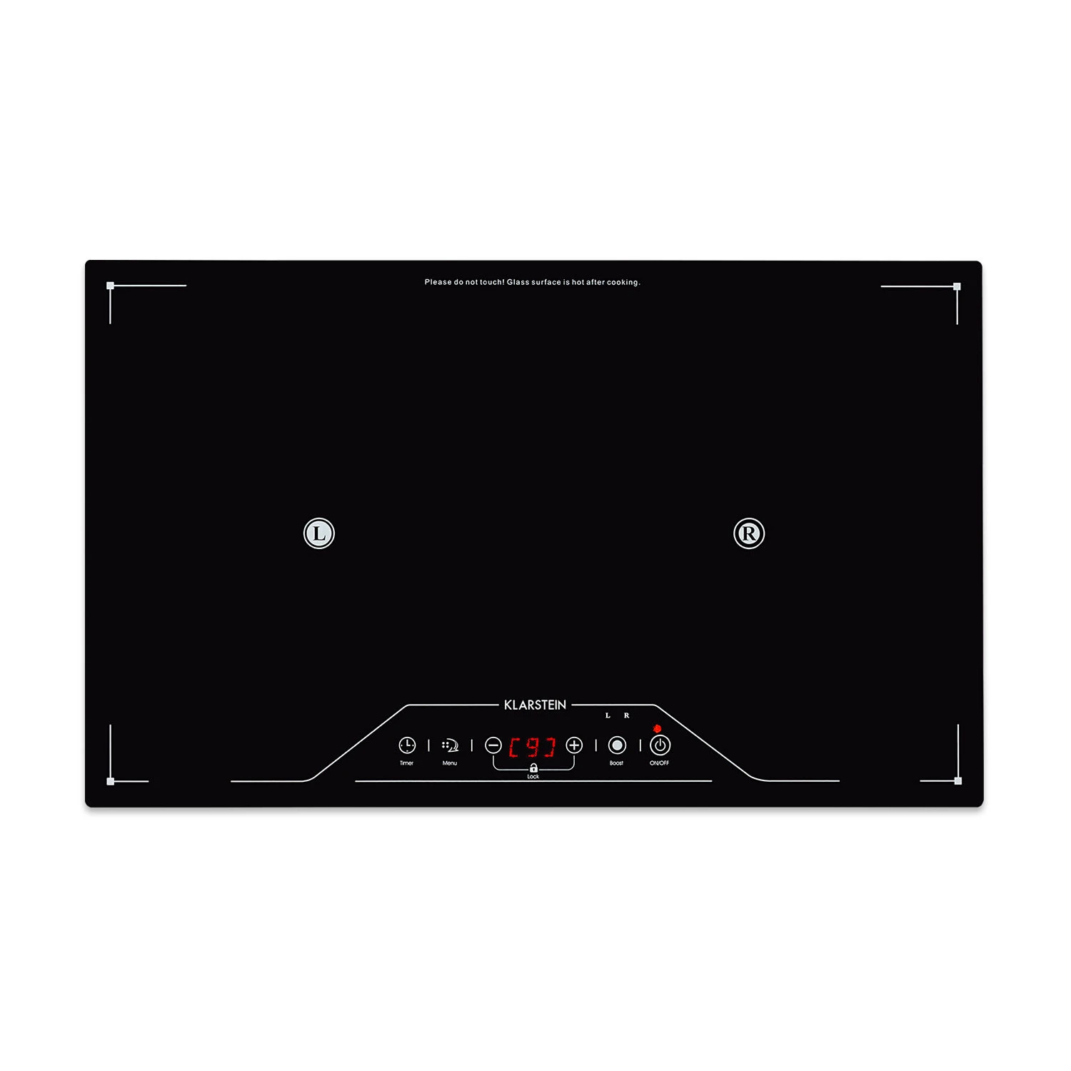 Deejay Freizonen-Induktionskochfeld 3500 W Glaskeramik Touch Schwarz 3 Deejay Freizonen-Induktionskochfeld 3500 W Glaskeramik Touch Schwarz