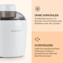 Schneeflöckchen Eiscremebereiter Thermoelektrisch 700ml Leise Weiß -Haushaltsgeräte Förderung 10031663 de 0003 logo