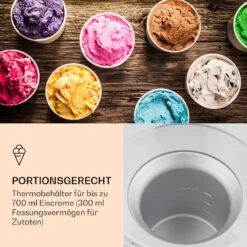 Schneeflöckchen Eiscremebereiter Thermoelektrisch 700ml Leise Weiß -Haushaltsgeräte Förderung 10031663 de 0005 logo