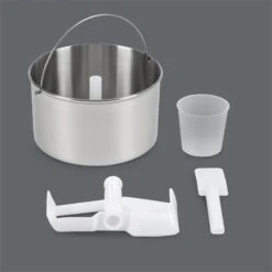 Vanilly Sky Family Eiscremebereiter Frozen Yoghurt 250W 2,5l Silber -Haushaltsgeräte Förderung 10031846 yy 0007 detail Klarstein Vanilly Sky Family Eiscremebereiter silber