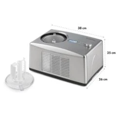 Yo & Yummy 2-in-1 Eiscremebereiter & Yoghurt Maker 150W 1,5l Edelstahl -Haushaltsgeräte Förderung 10031849 yy 0006 logo Klarstein Yo Yummy 2in1 Eiscremebereiter