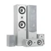 Surround Lautsprecher Boxen Set Heimkino 335W RMS Silber -Haushaltsgeräte Förderung 10031922 yy 0001 front