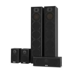 V9B Surround Lautsprecher Set Mahagoni 5 Boxen Set 440W RMS -Haushaltsgeräte Förderung 10031924 yy 0007 titel auna V9B Surround Lautsprecher Set schwarz