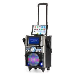 DisGo Box 360 Party BT System 2 Mikrofone HDMI BT LED USB Rollen -Haushaltsgeräte Förderung 10031975 yy 0012 titel auna pro DisGo Box 360 Party BT System schwarz