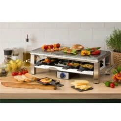 Schmelzlette Raclette 1500W Naturstein-Platte Edelstahlgehäuse 10 Schmelzlette Raclette 1500W Naturstein-Platte Edelstahlgehäuse -Haushaltsgeräte Förderung 10032028 yy 0002 ambient Klarstein Schmelzlette Raclette 1500W Edelstahl
