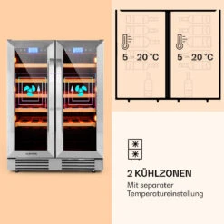 Vinovilla 42 Twin Built-In Duo Weinkühlschrank 2 Zonen 126l 42 Fl Glas -Haushaltsgeräte Förderung 10032032 de 0004 logo