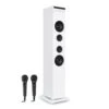 Karaboom CD Karaoke-Anlage Bluetooth MP3 USB-Charger Mikrofon FB Weiß -Haushaltsgeräte Förderung 10032106 yy 0001 titel auna Karaboom CD Karaoke Turm weiss